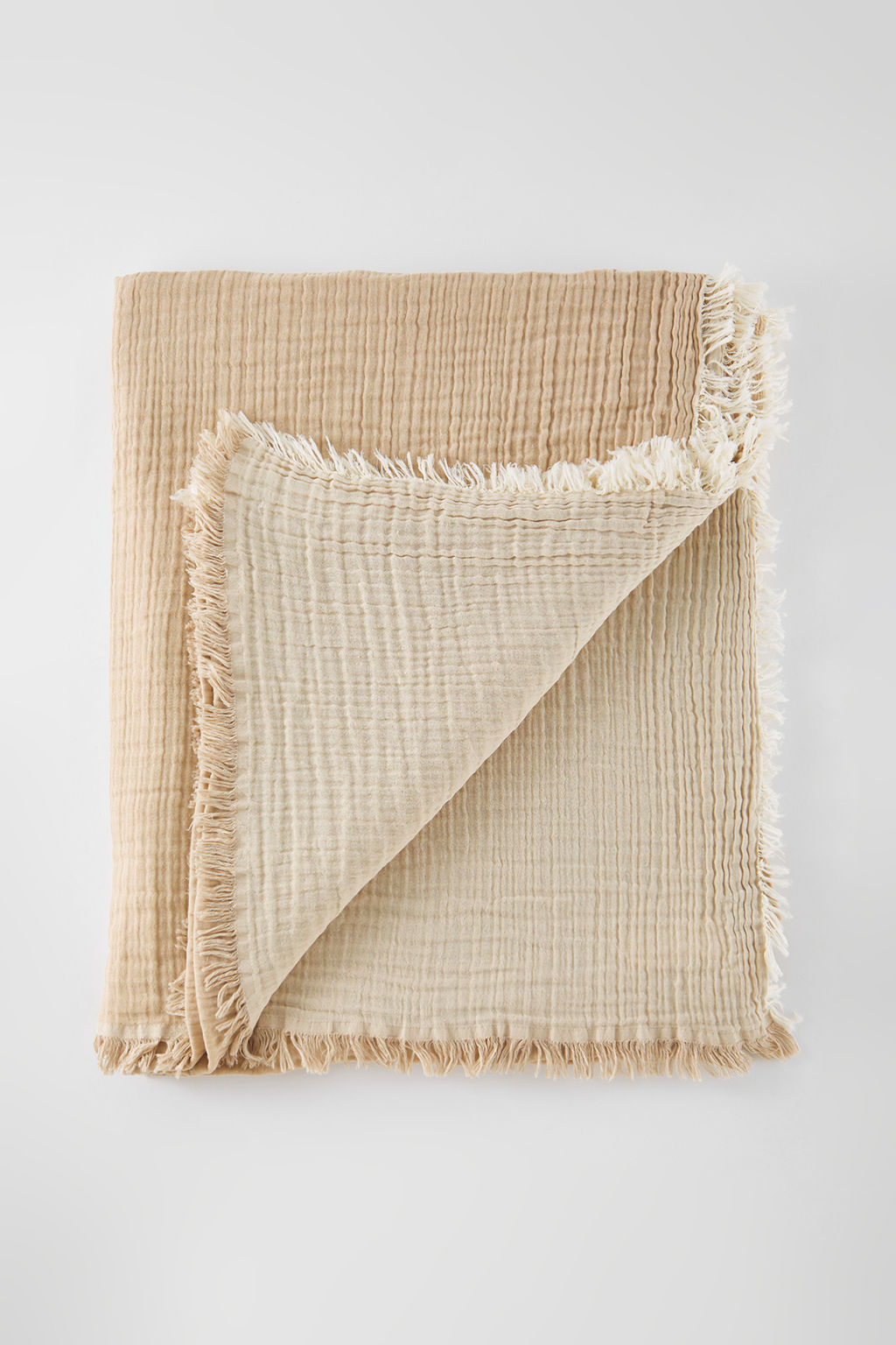 Trendyolmilla Home Bej Muslin Puskullu Cift Taraftl? Kullan?labilir Cift Kisilik Yatak Ortusu TPHSS25CYO00000  фото 7