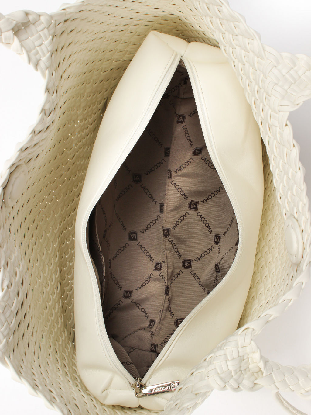 LACCOMA сумка СУ1033-А-белый эко кожа хлопок фото 5