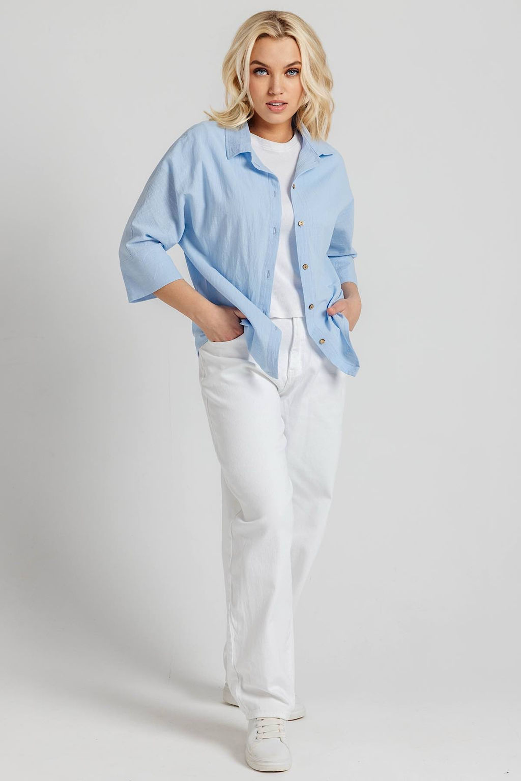 Блузка женская 4274/20/Голубой - Rise фото 5