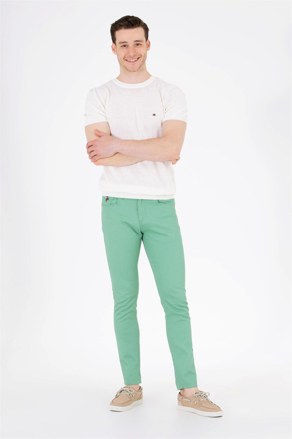 U. S. Polo Assn Мужской свитер цвета экрю - U.s. polo assn фото 12