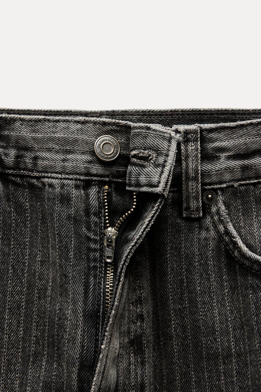 ZW COLLECTION STRAIGHT-LEG MID-RISE JEANS - Zara фото 9