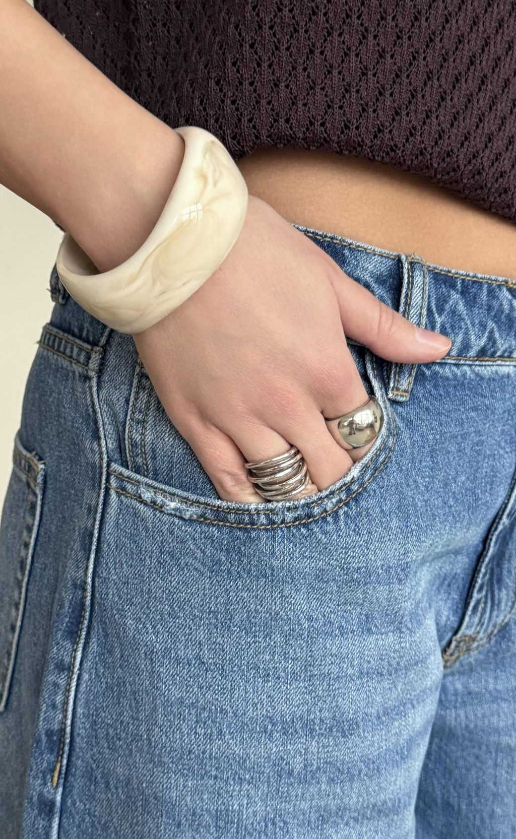 Джинсы Fine Joyce F612-0113 синий хлопок  фото 5