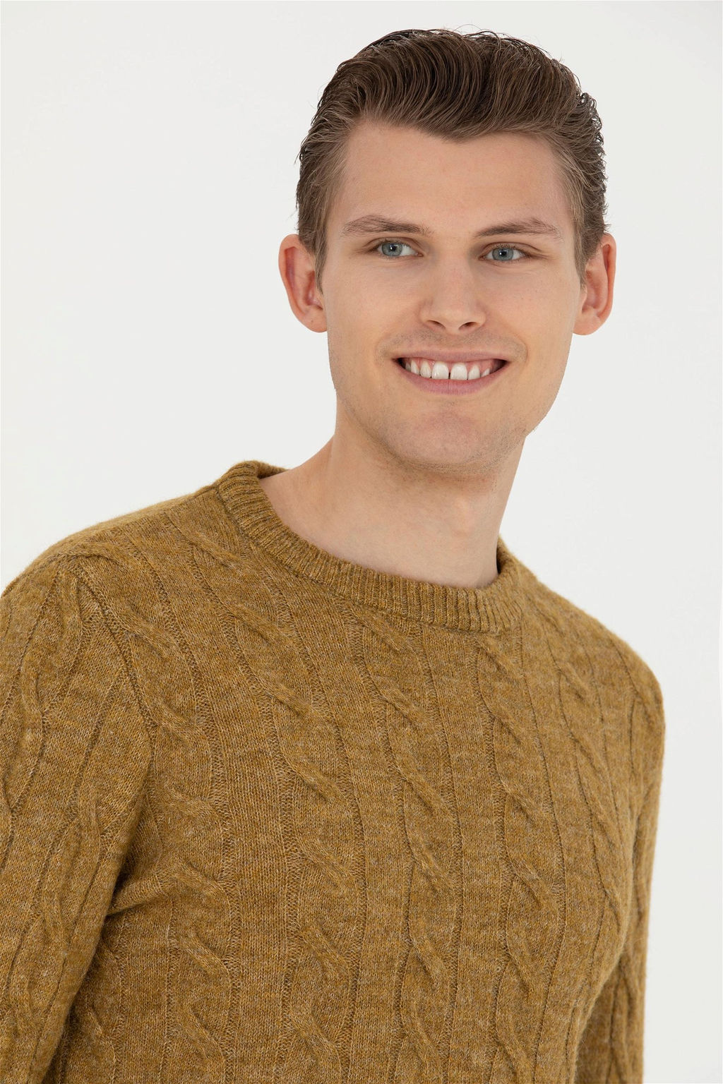 Мужской легкий свитер цвета хаки - U.s. polo assn фото 2