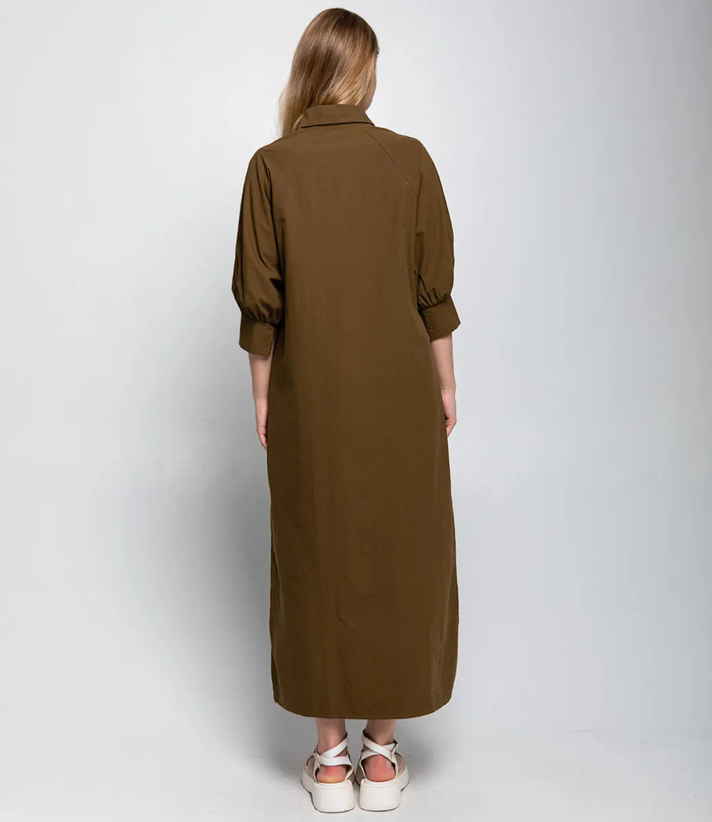Платье #ОКТ035010, хаки