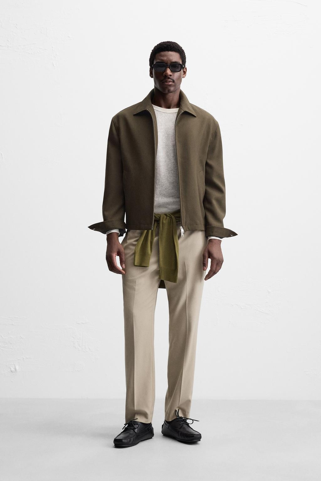 COMFORT FIT JOGGER WAIST TROUSERS - Zara фото 20