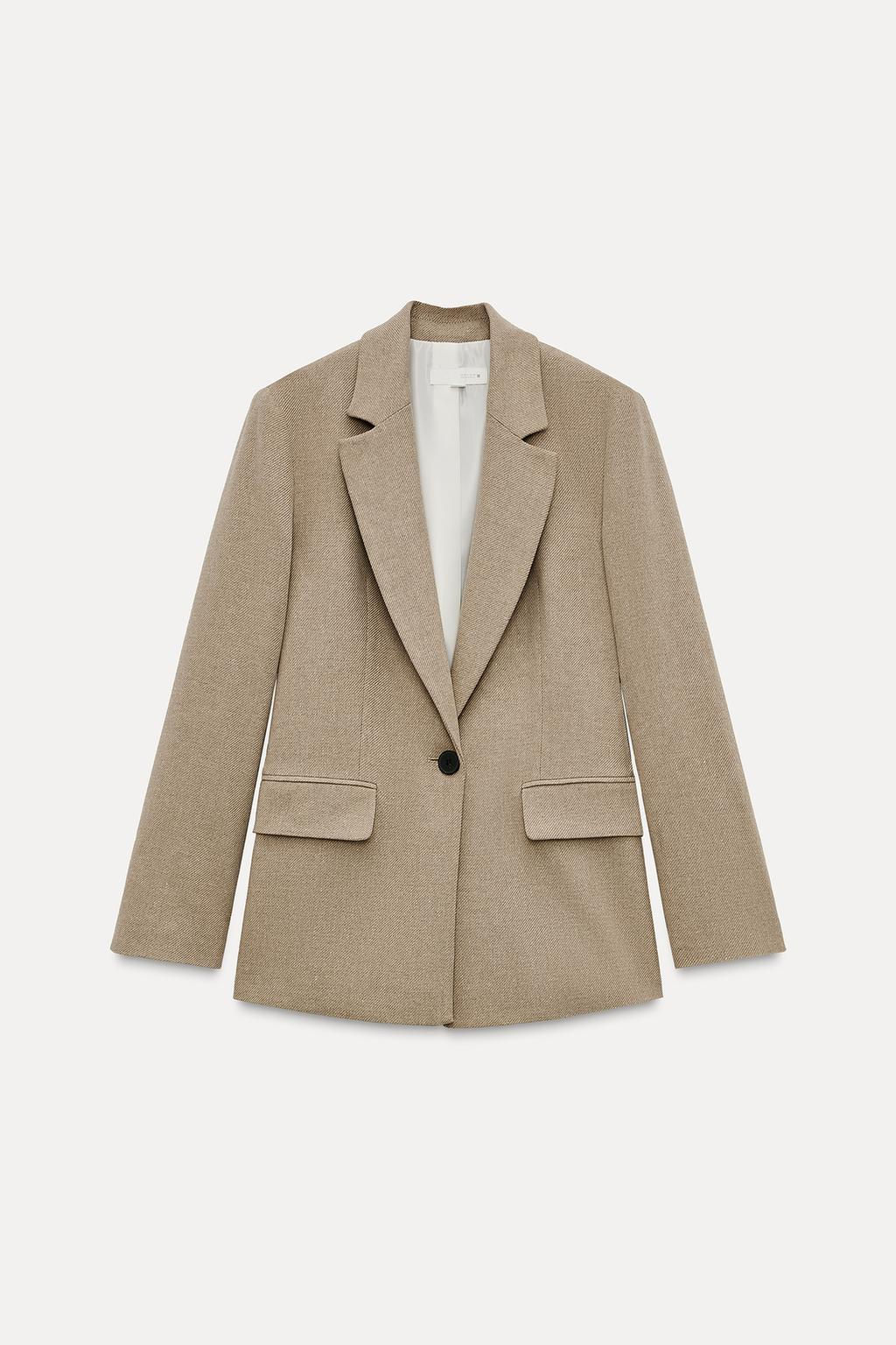 STRAIGHT BLAZER WITH PADDED SHOULDERS - Zara фото 2