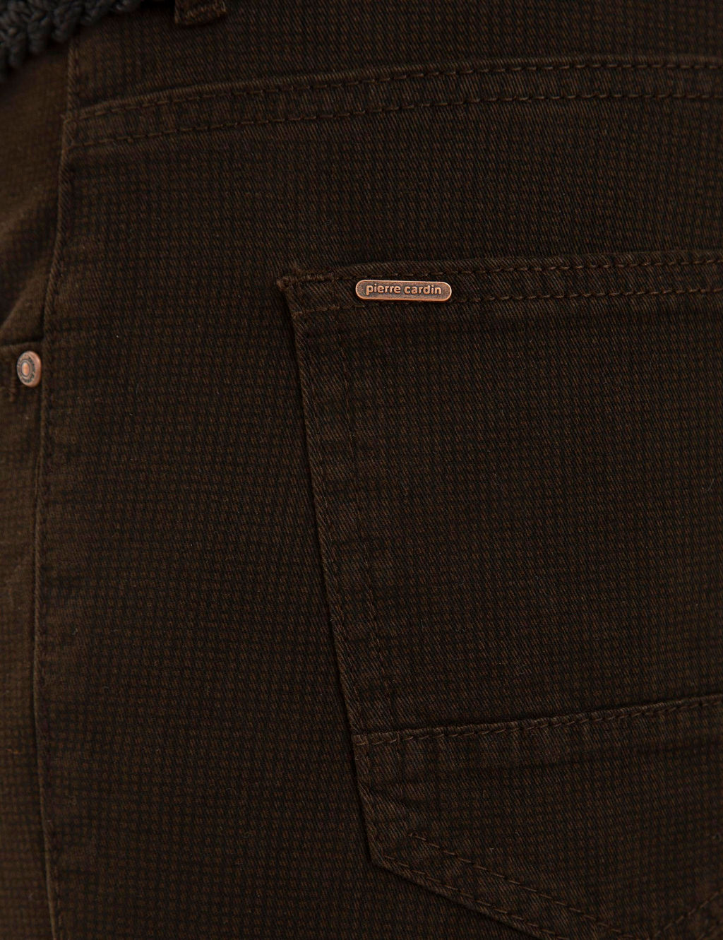 Koyu Kahverengi Slim Fit Kanvas Pantolon