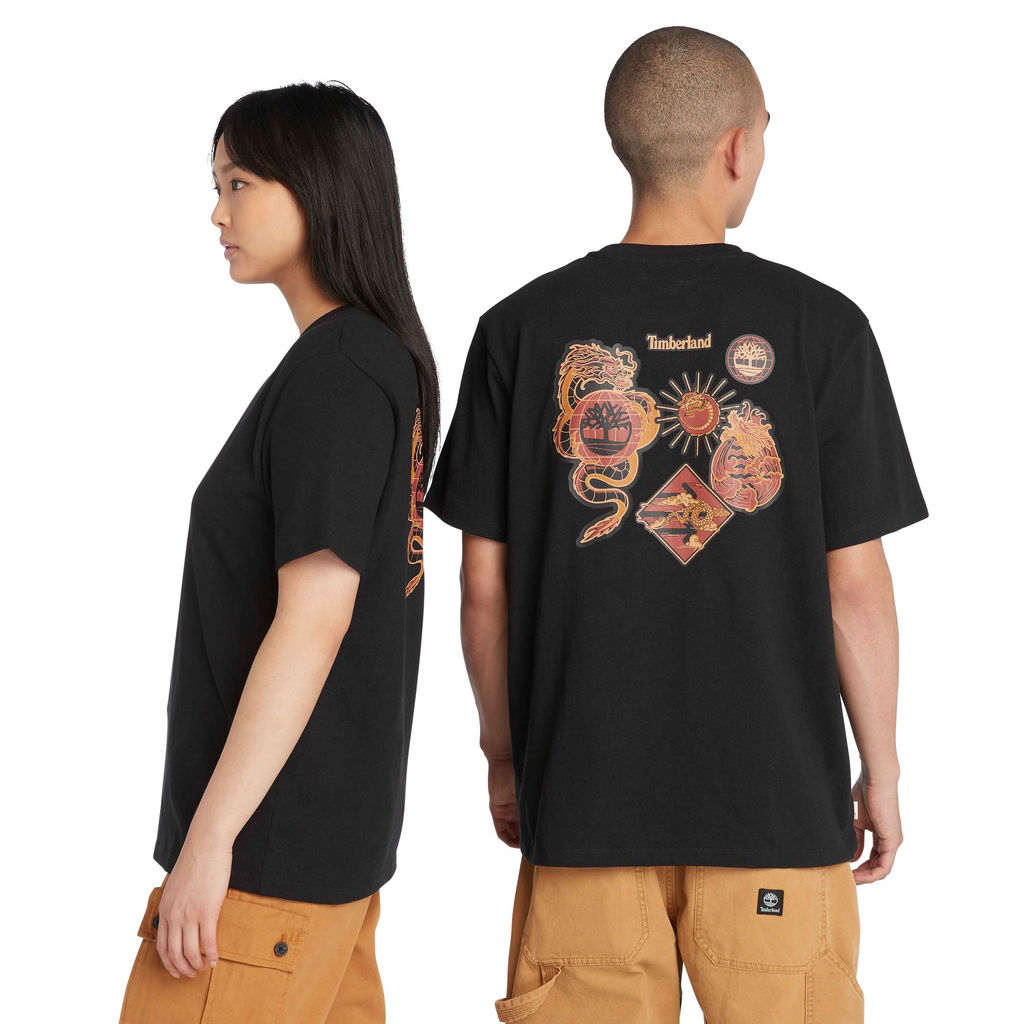 Футболка Timberland T-Shirt Lunar New Year черная  фото 3