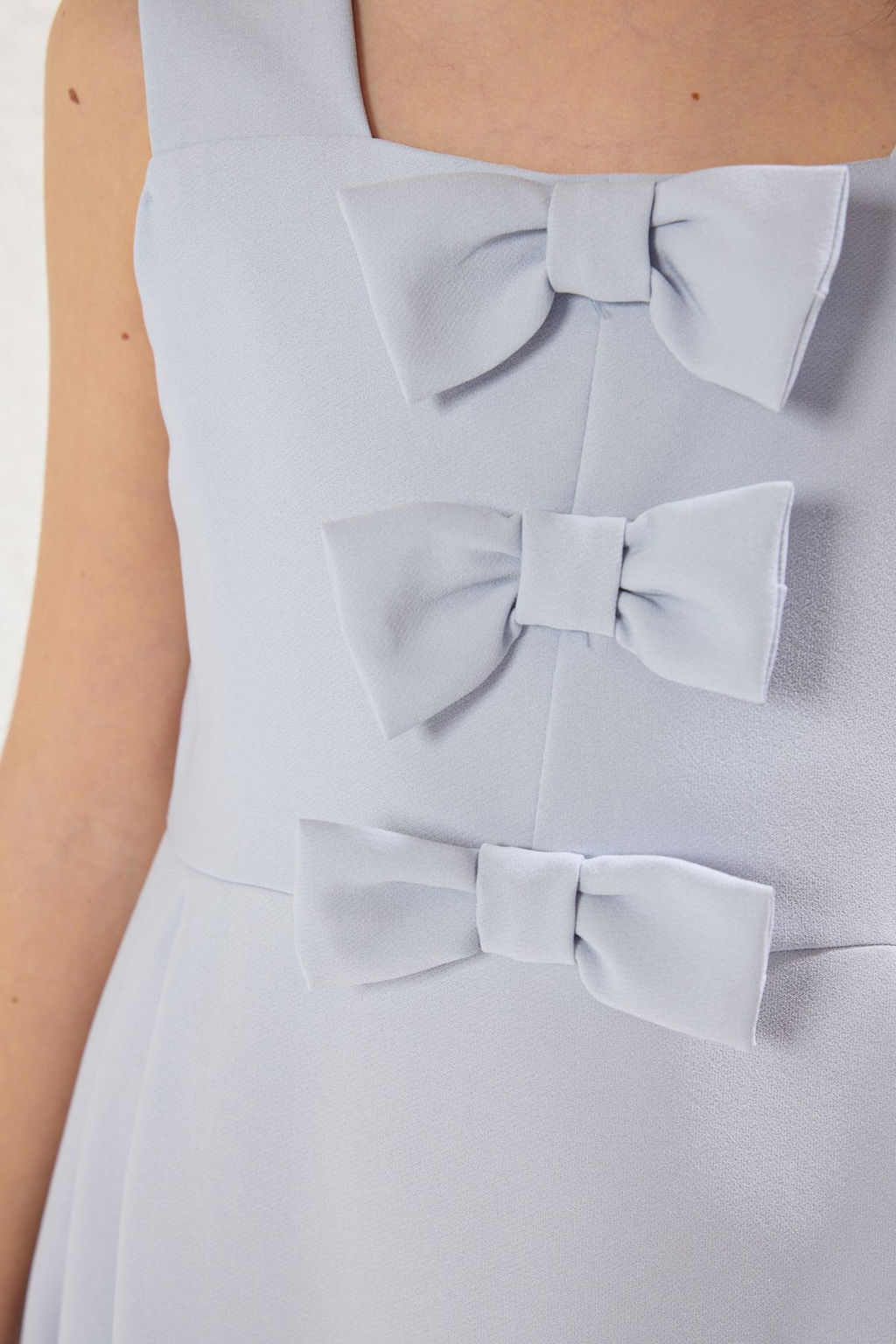 Pembe Kurdele Detayl? Mini Me Anne-K?z Bayraml?k Dokuma Elbise TKDSS25EL00046 - Trendyolmilla фото 13