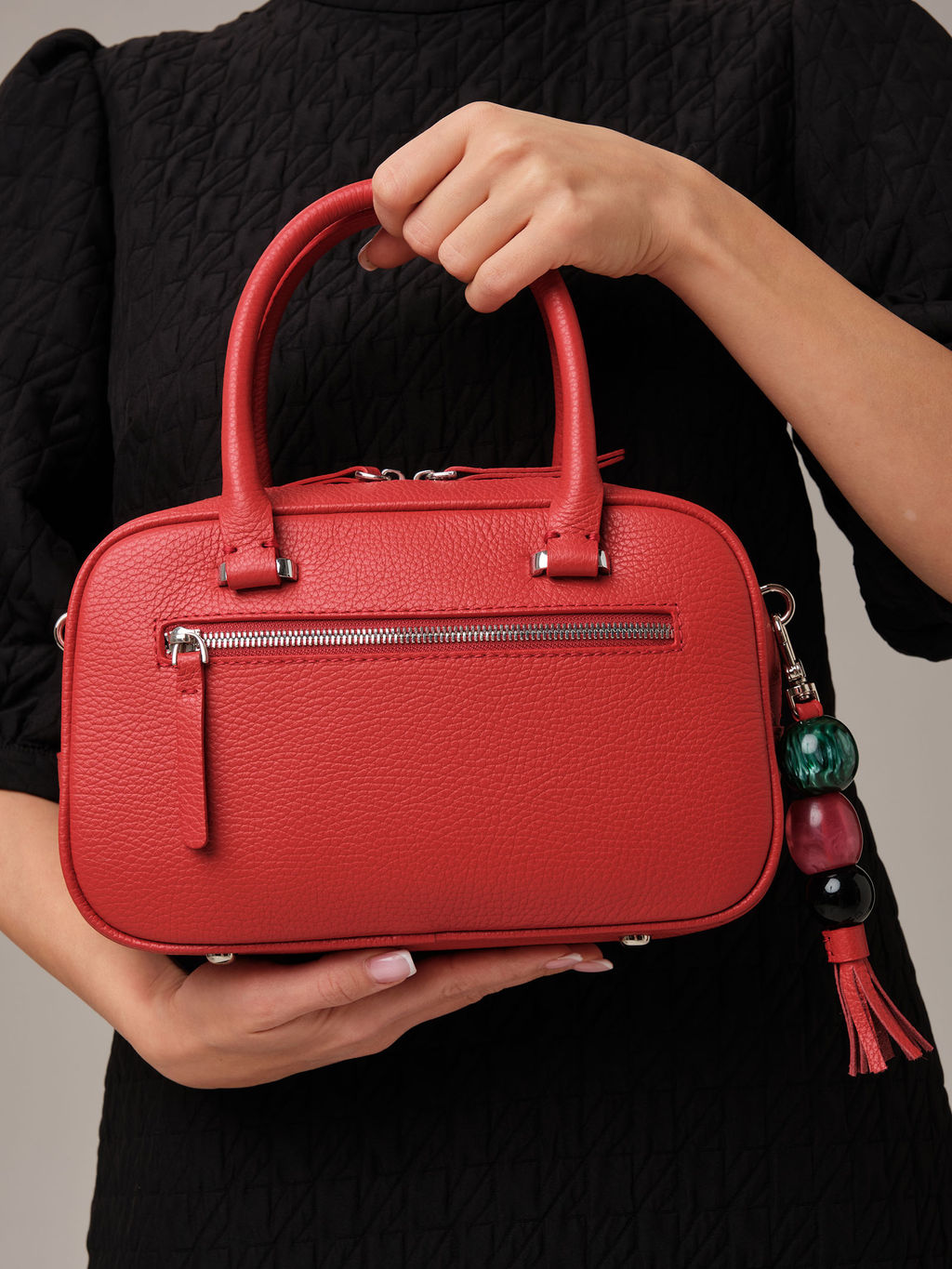 Кожаная сумка Hawaii DBR 31216 красный  фото 3