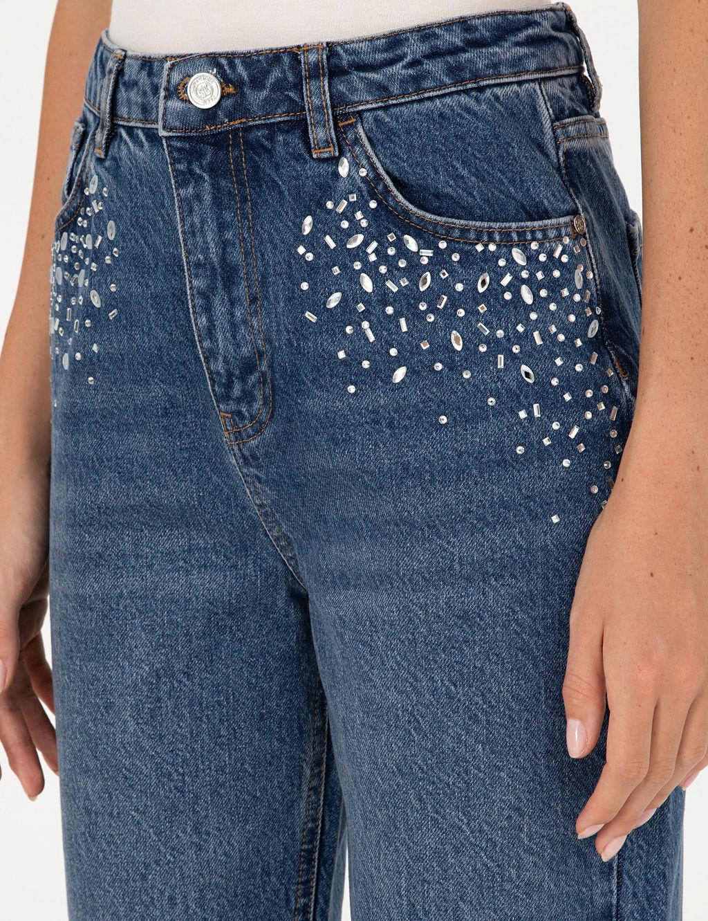 _ndigo Mom High Waist Fit Jean Pantolon