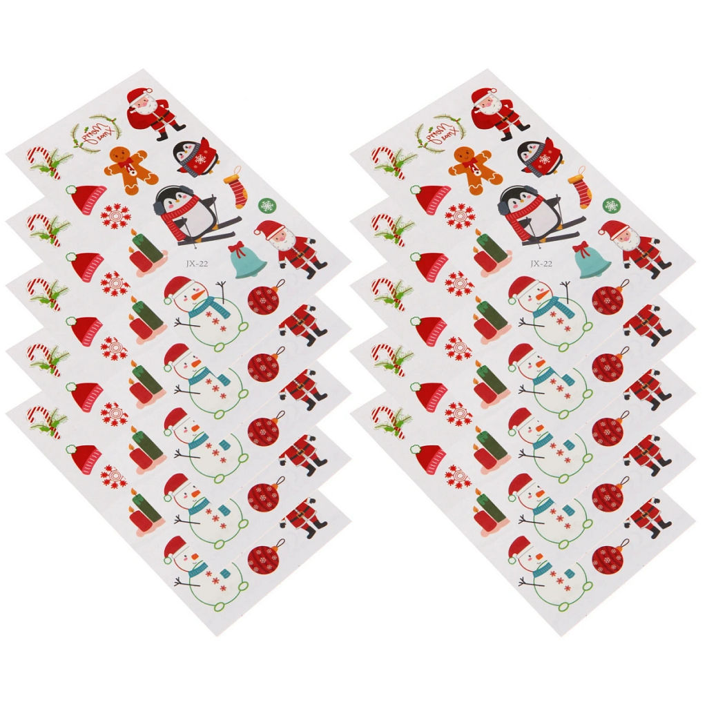 Цена за 2 шт. Наклейки новогодние "Зимнее волшебство" 6,7*12 см