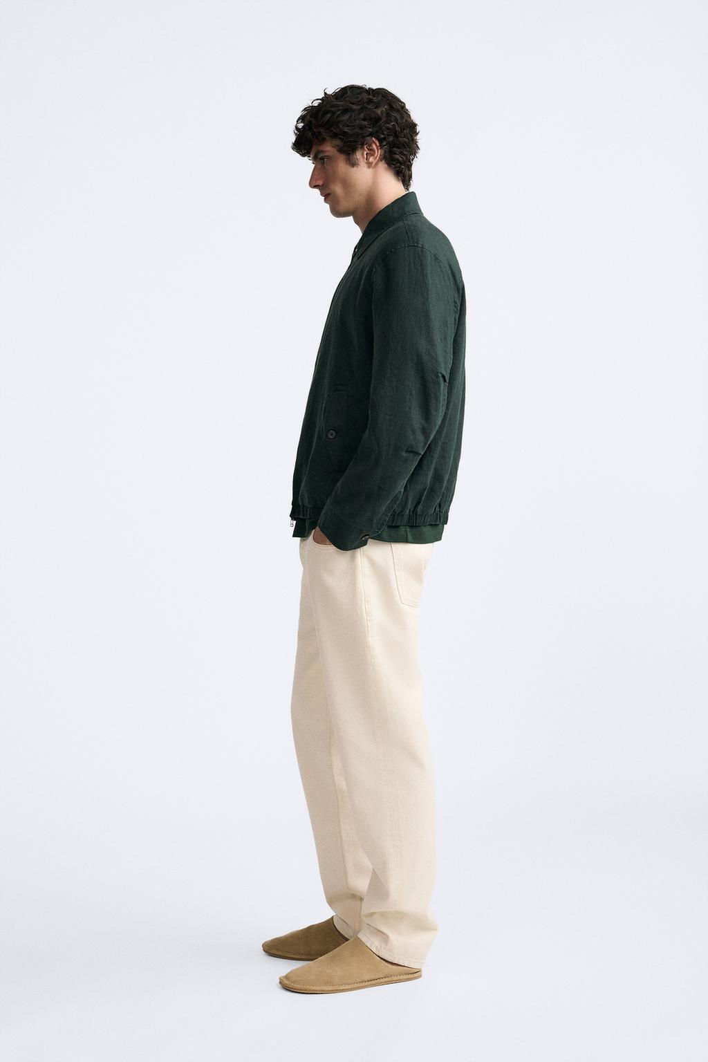 100% LINEN JACKET - Zara фото 4