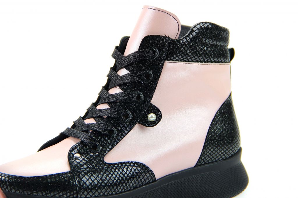 Ботинки EDART 313.omega bp.black.pink/мех - Ed'art фото 4