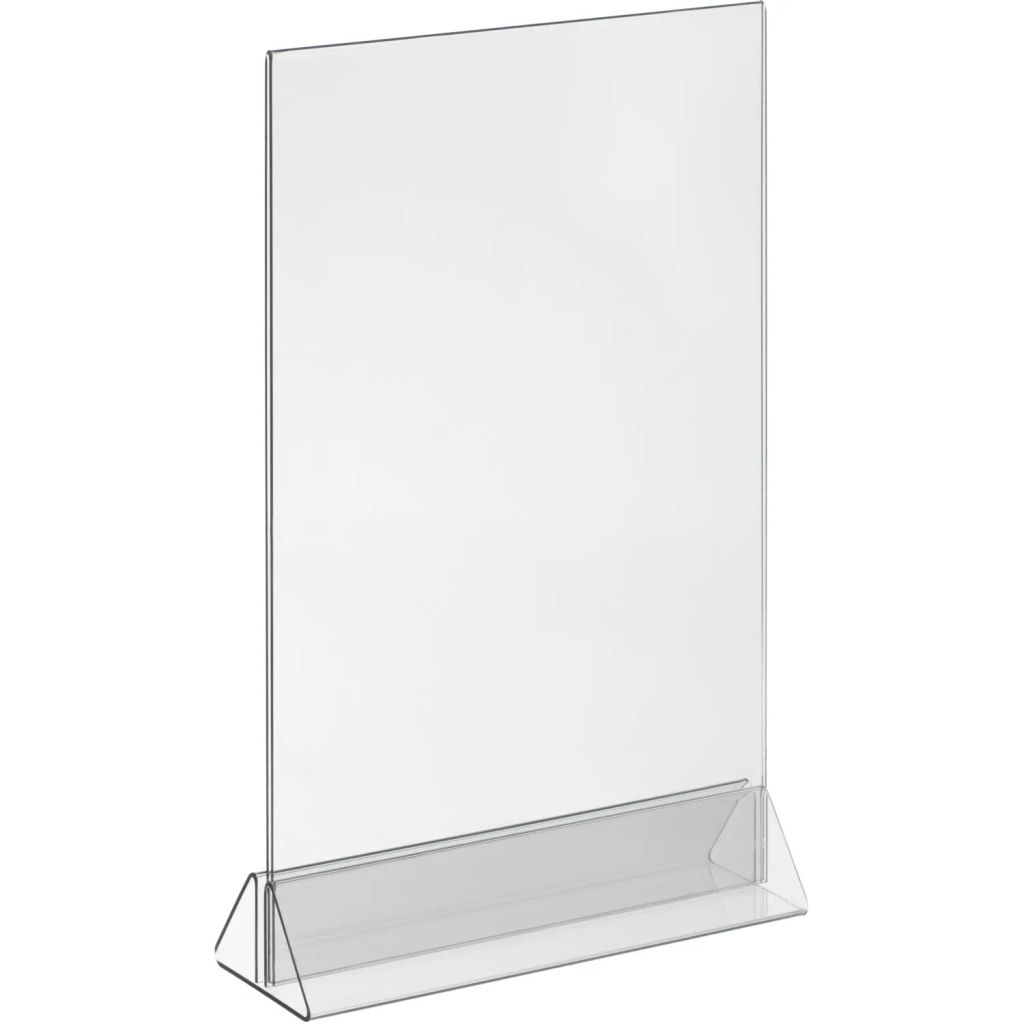 Ценникодержатель настол Комус под меню,треуг.осн.ACR-MENU HOLDER А4,10шт/уп