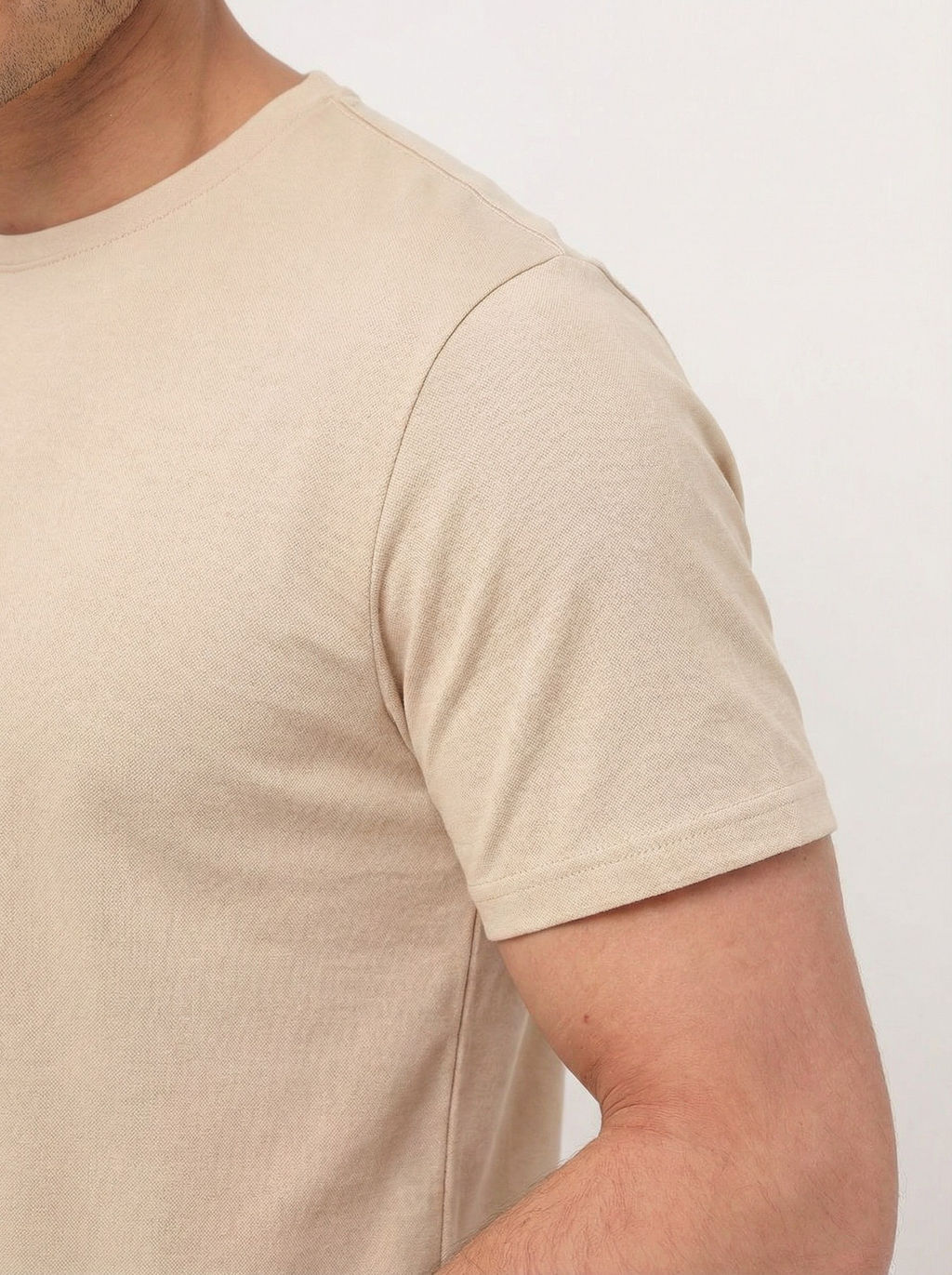 Футболка мужская короткий рукав GREG G145-PO-HJ-4T (бежевый)