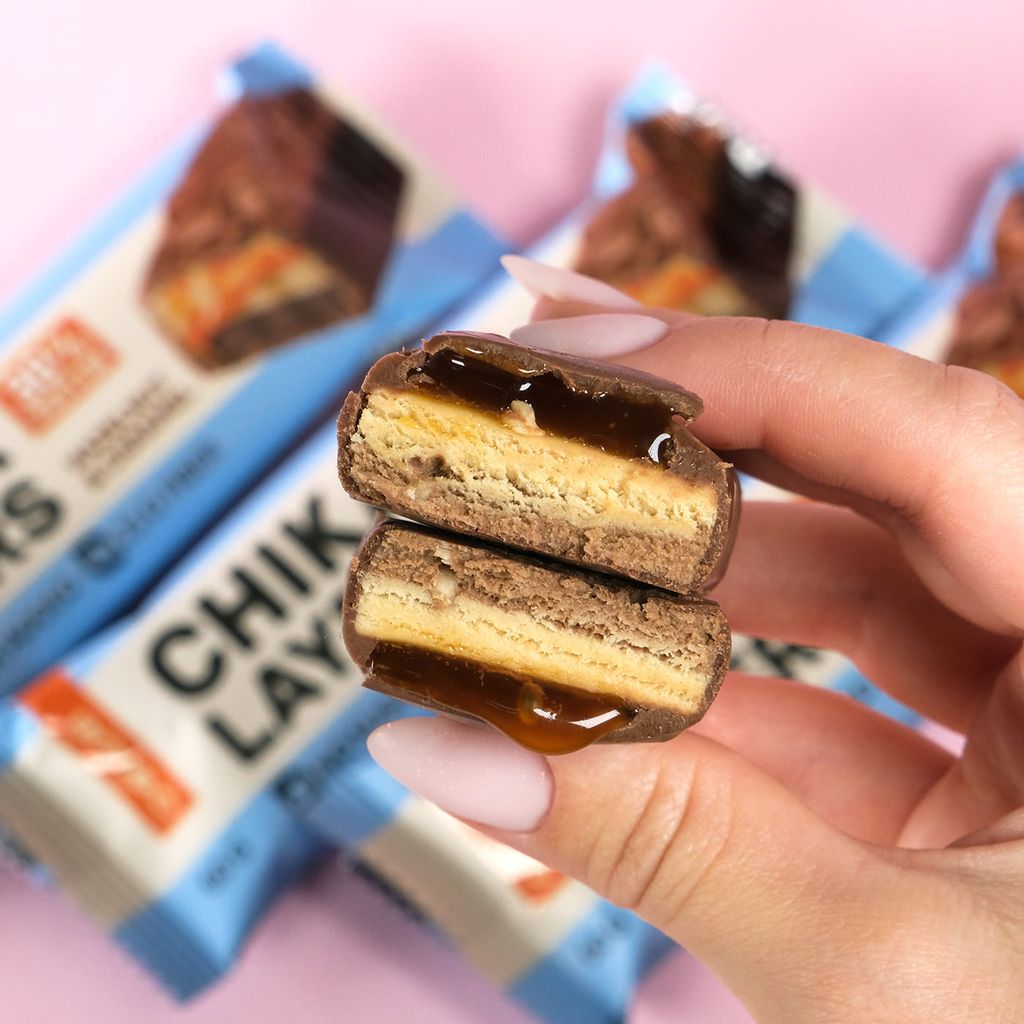 Протеиновый батончик Chikalab – Chika Layers - Hazelnut & Caramel 1 шт.