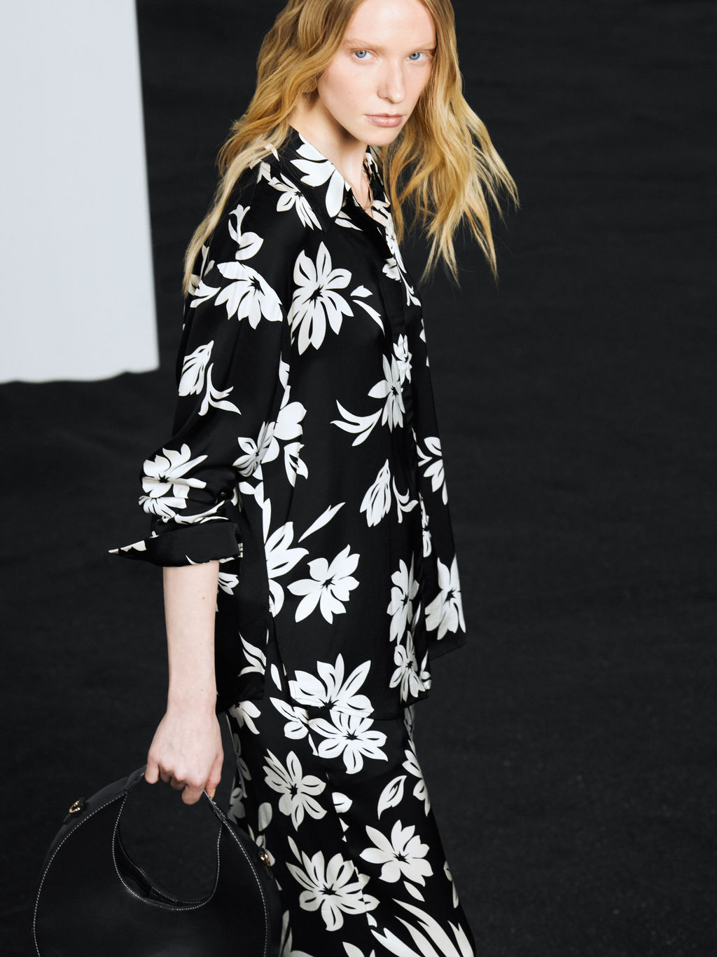 Рубашка из вискозы с длинным рукавом / Zarina  фото 2