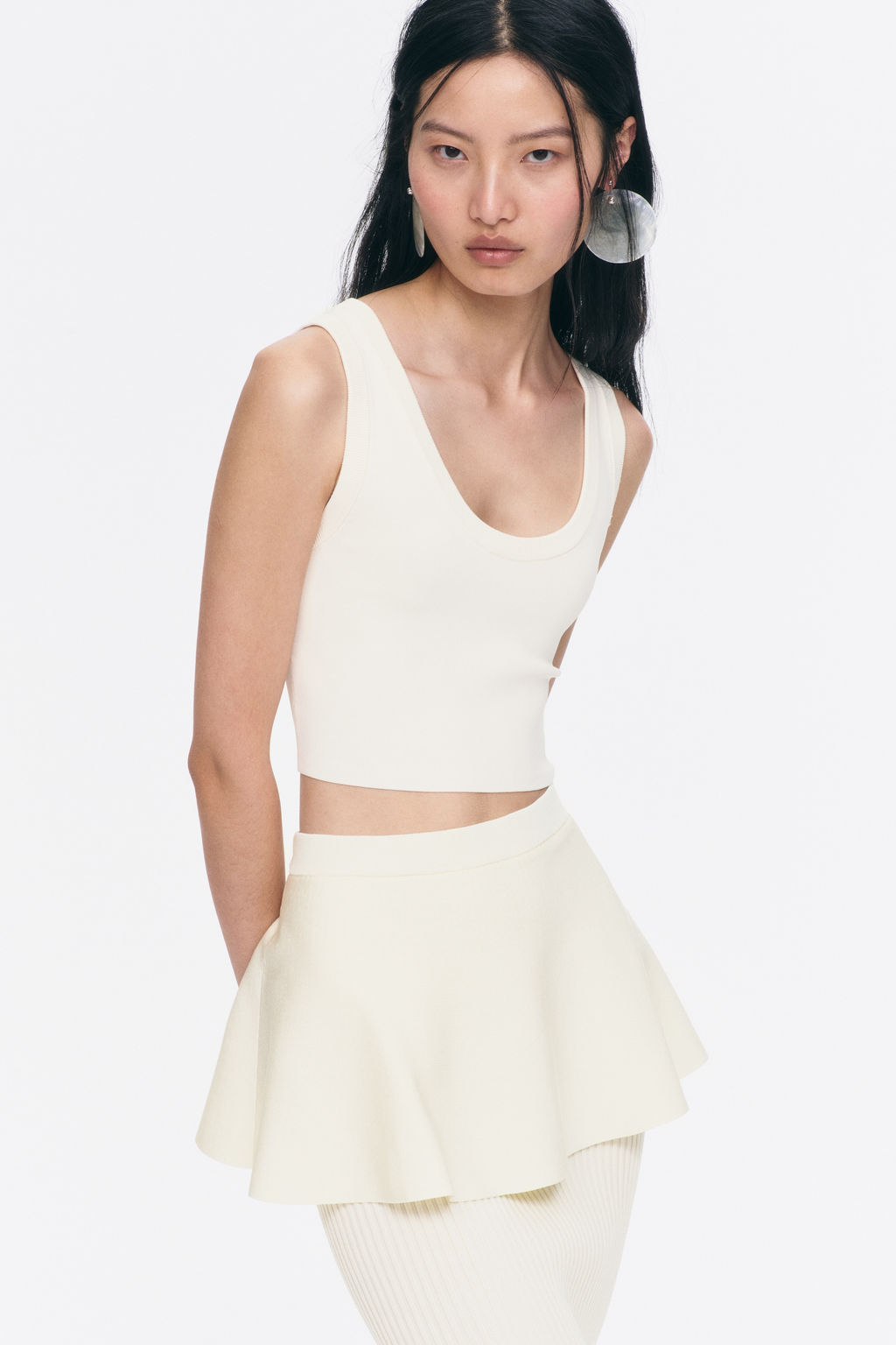 Falda de punto efecto layering - H&m фото 4