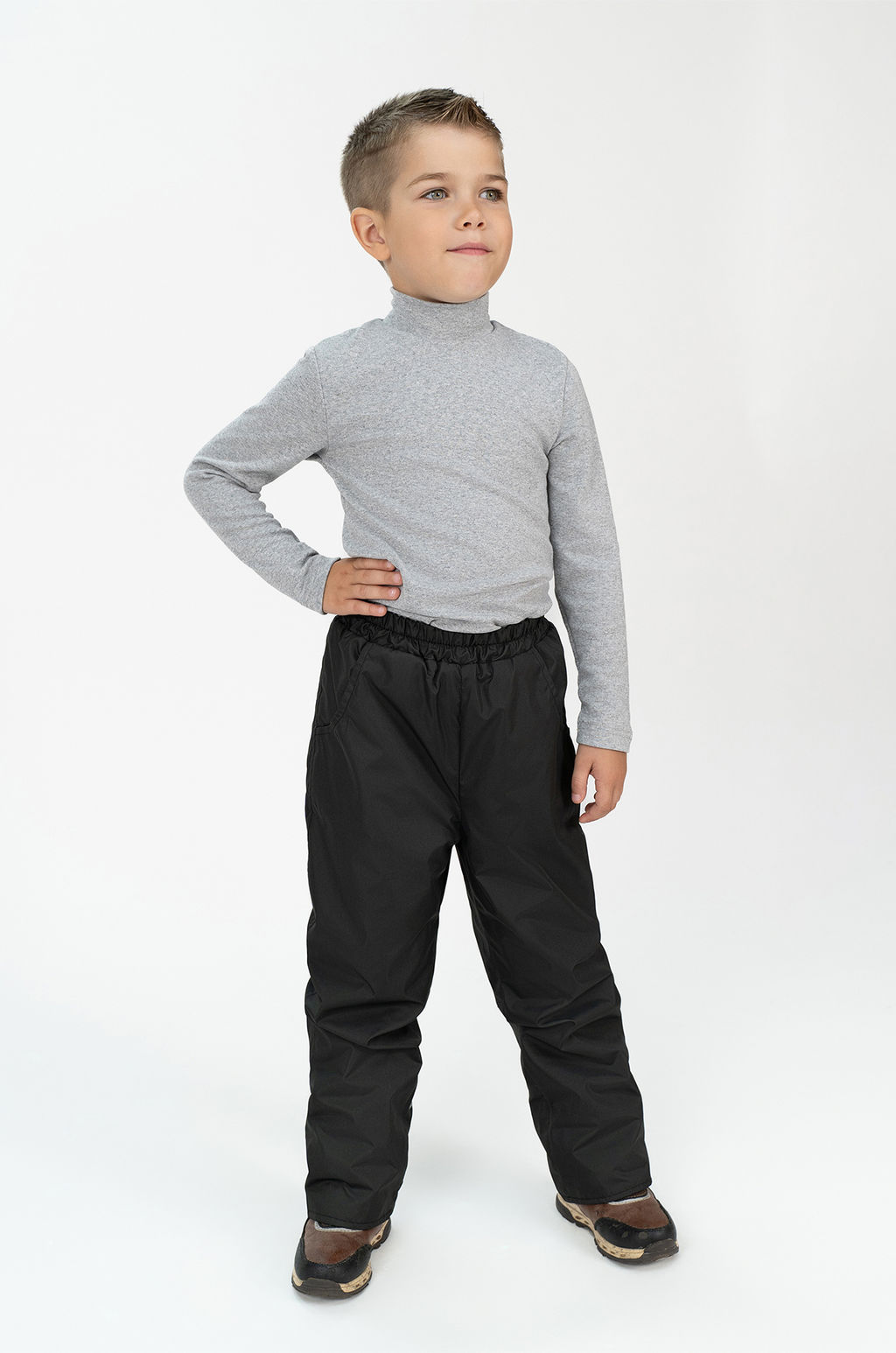 Брюки на поясе черные - Arctic kids фото 8