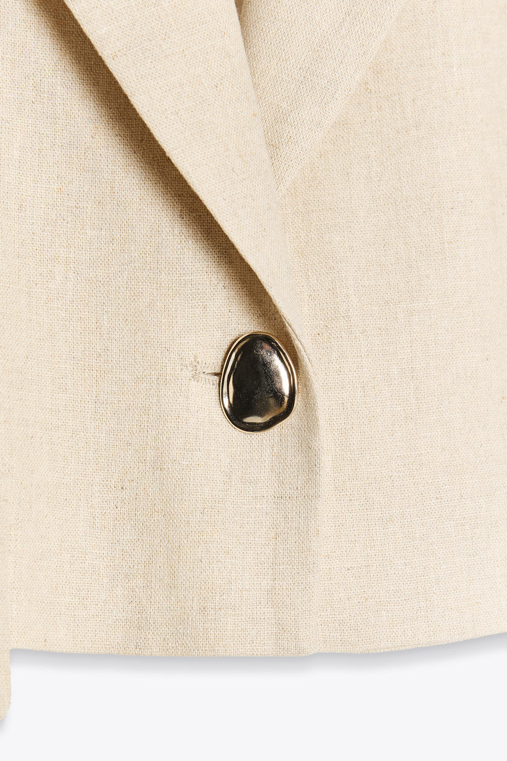 LINEN BLEND SHORT WAISTCOAT - Zara фото 17