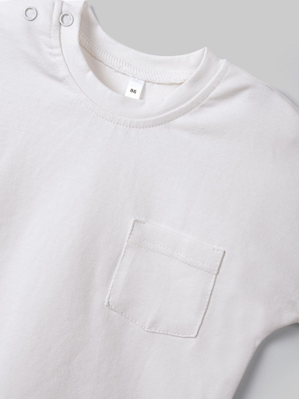 Футболка базовая "Молоко" с карманом