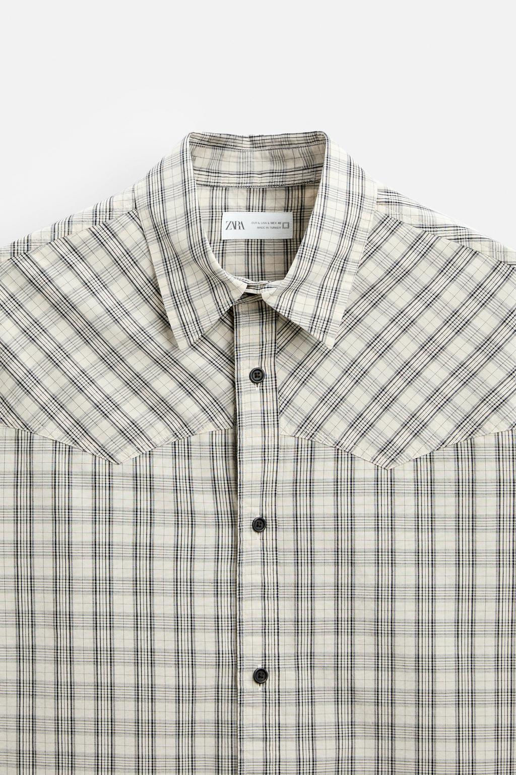 CHECK SHIRT - Zara фото 15