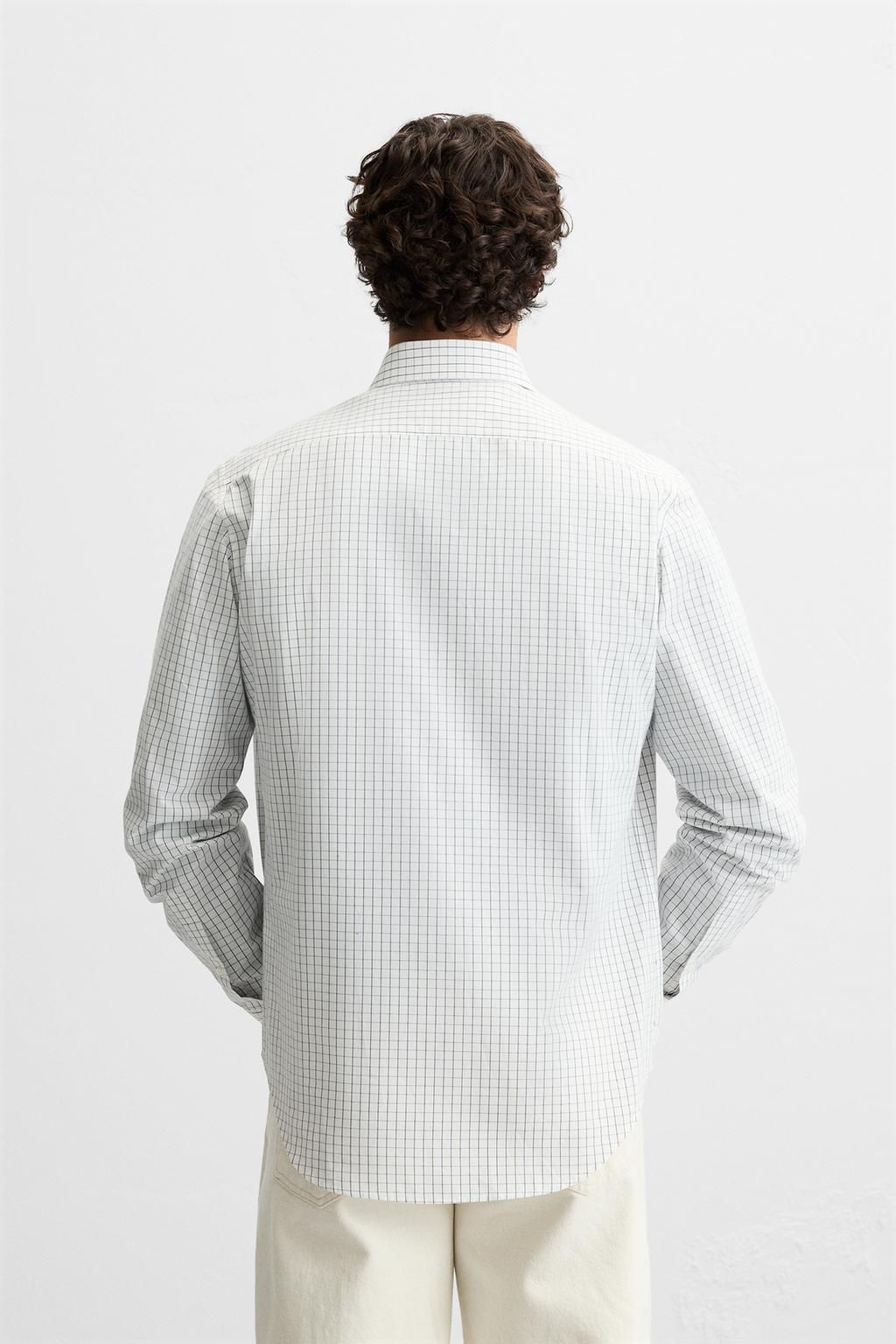 CHECK SLIM FIT SHIRT - Zara фото 3