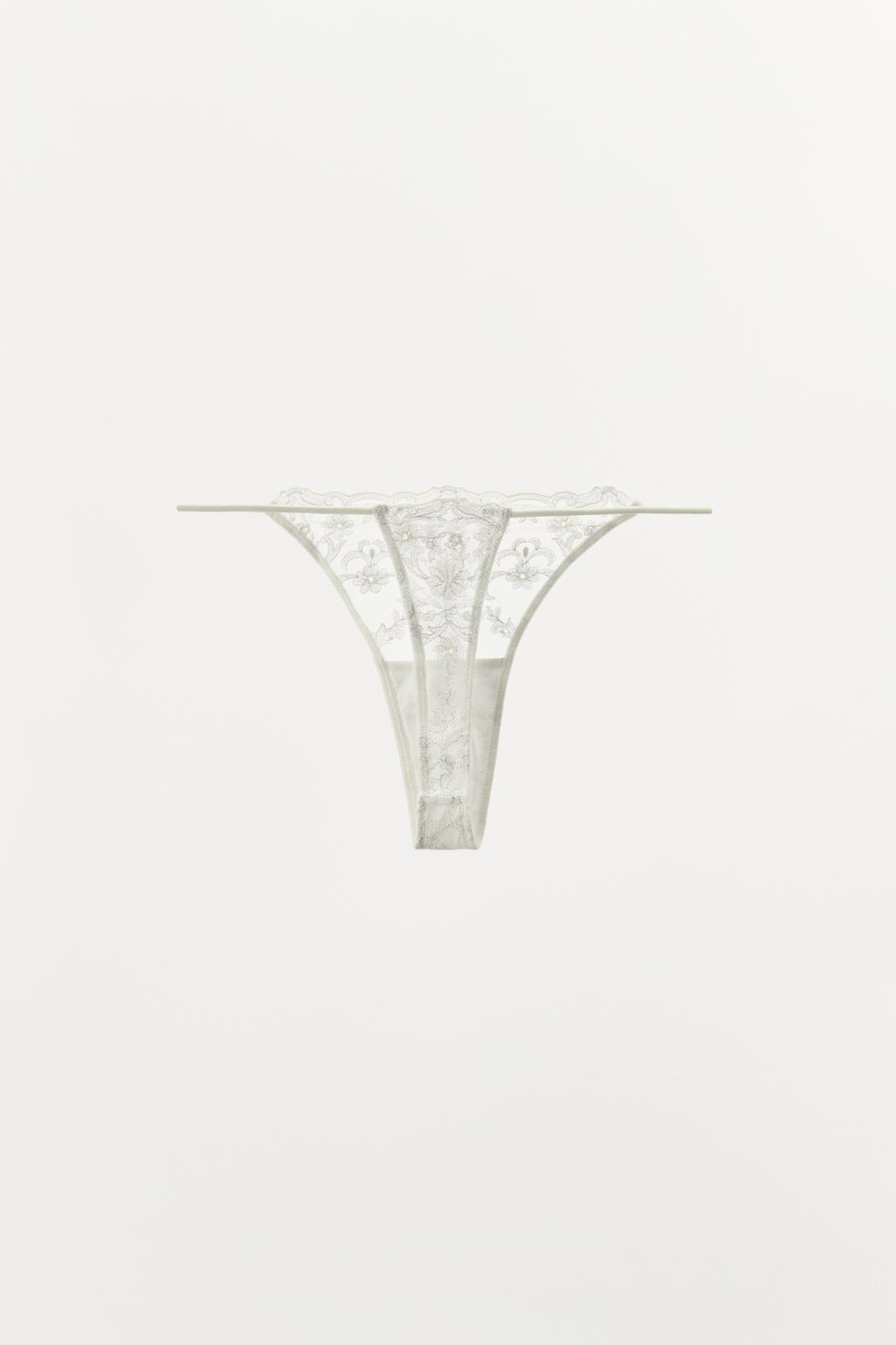 EMBROIDERED LACE THONG - Zara фото 5