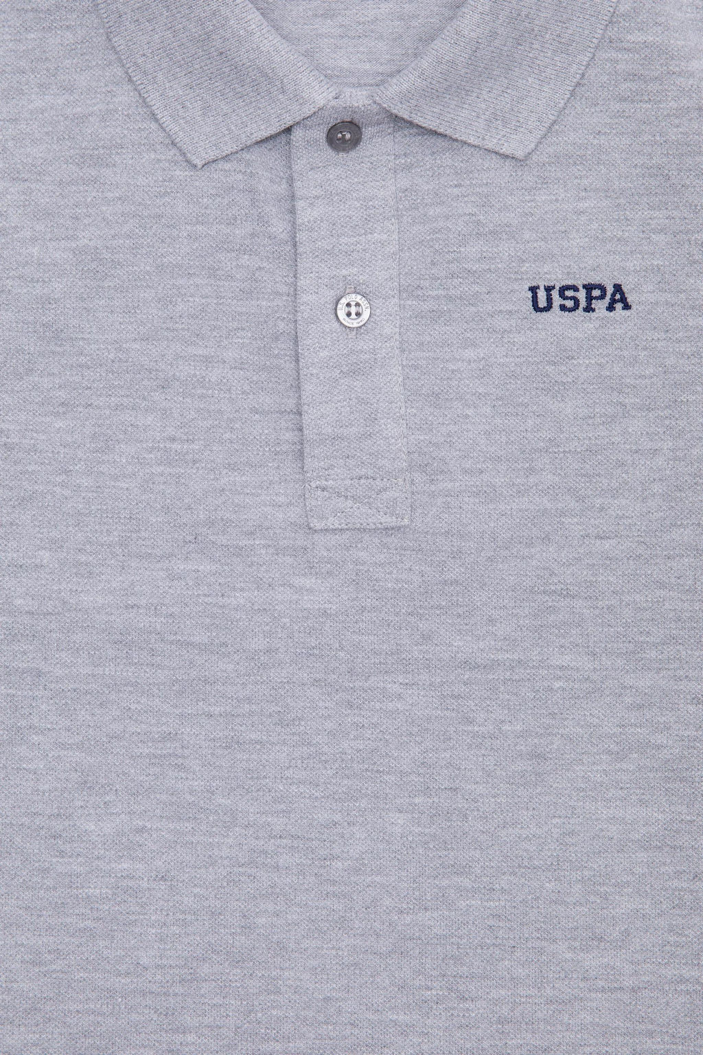 Erkek _ocuk Gri Melanj Basic Polo Yaka Ti__rt