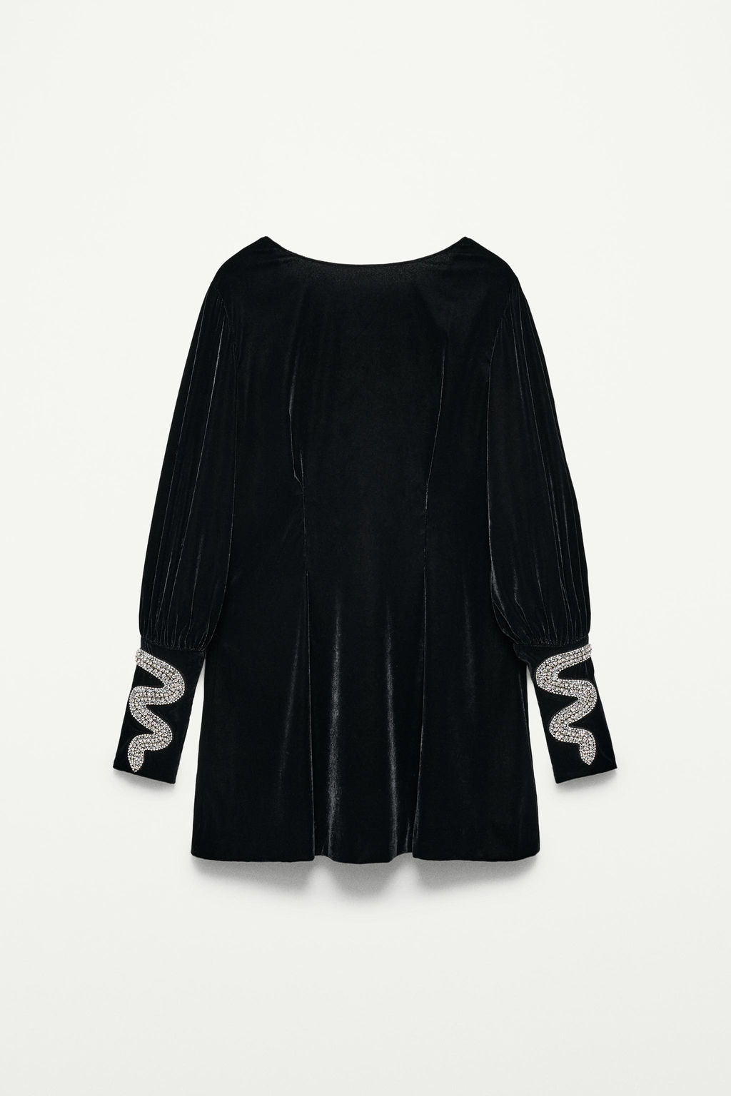 SHORT VELVET DRESS - THE ITEM ZARA WOMAN  фото 5