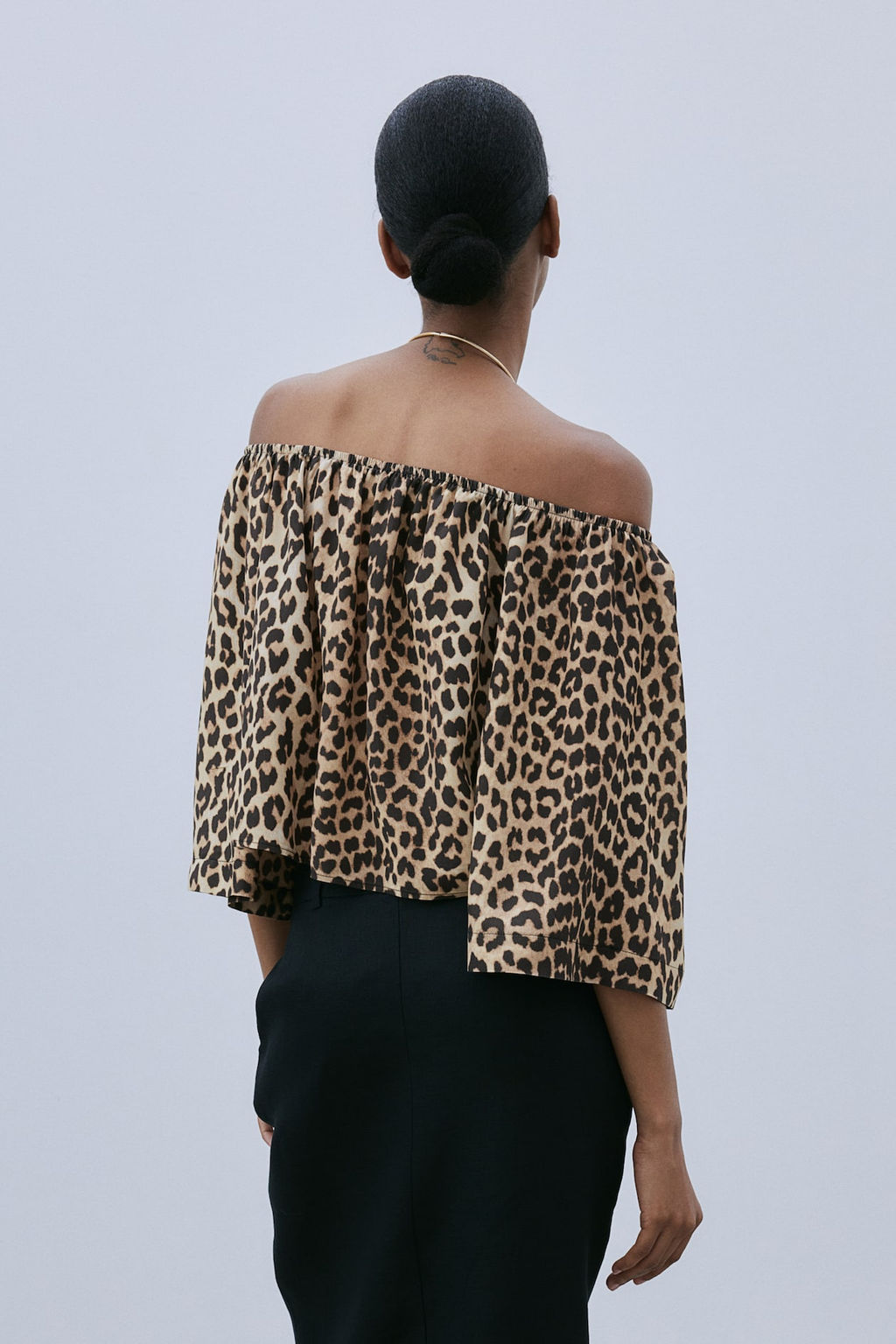 Blusa off-the-shoulder - H&m фото 3