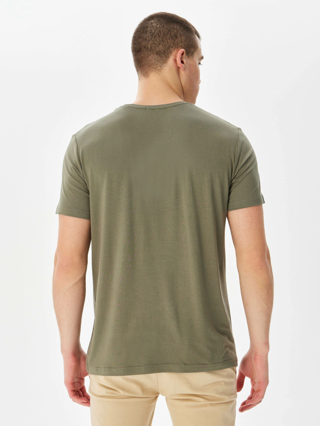 Футболка мужская короткий рукав GREG G145-V-61742 (хаки)  фото 12