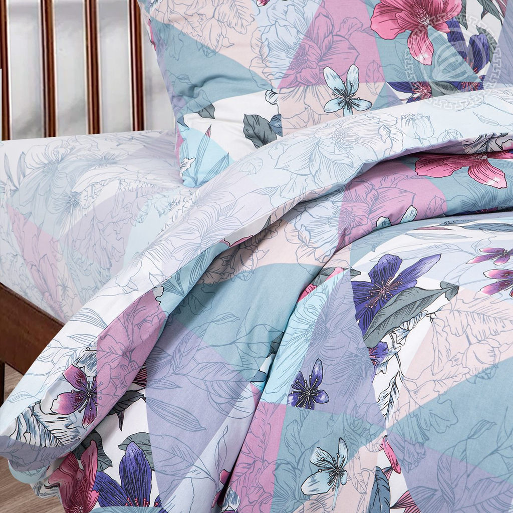 Постельное белье Пэчворк (поплин DE LUXE) Евро/Пододеяльник: 1 шт. - 215*200; Простыня: 1 шт. - 215*240; Наволочка: 2 шт. - 70*70; DE LUXE - Артпостель фото 3