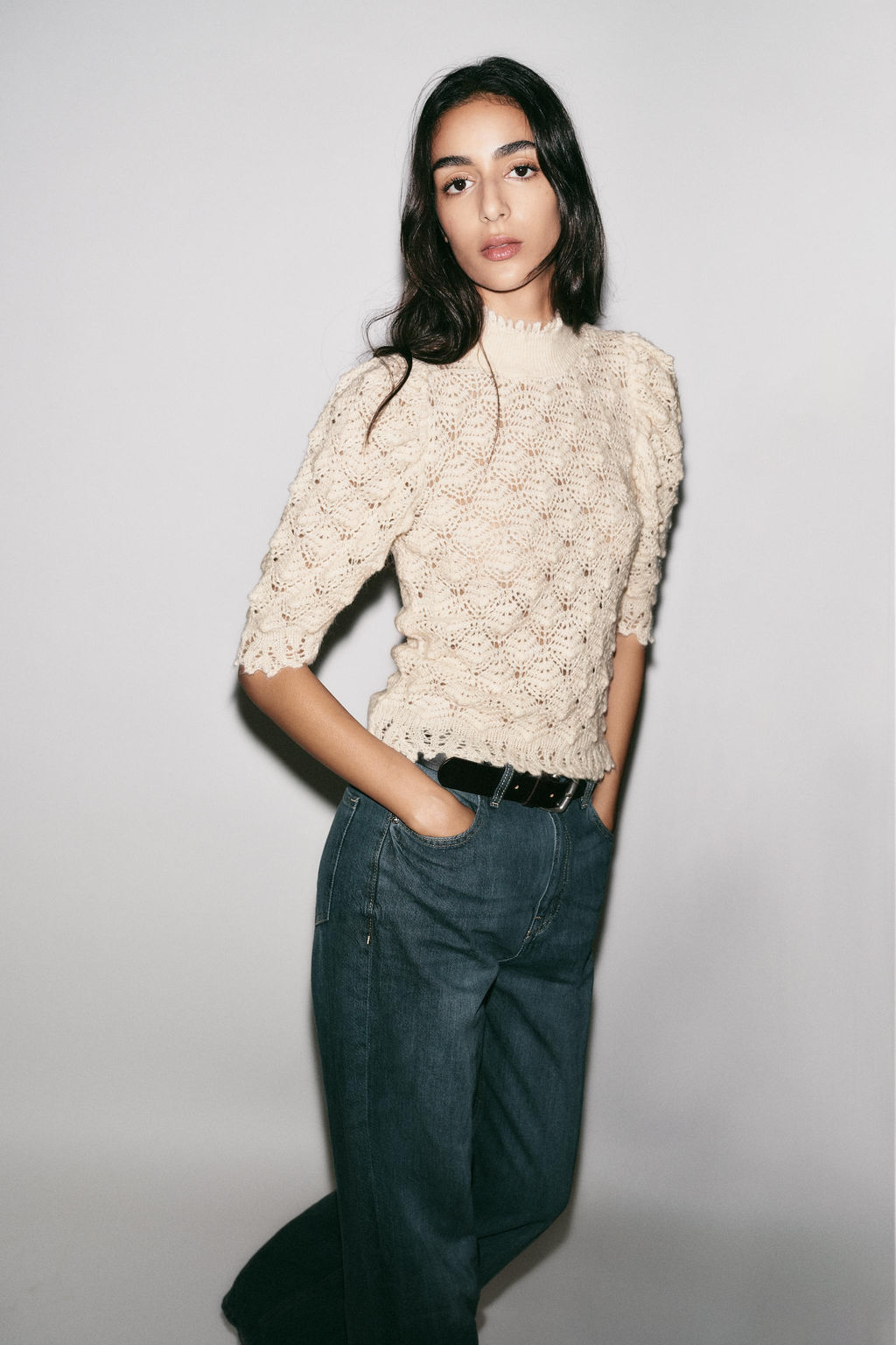 ROMANTIC RIB KNIT JUMPER - Zara фото 5