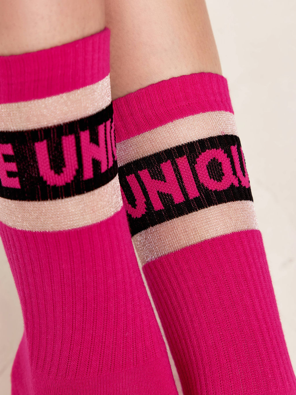 Цена за 2 пары. Носки Удлиненные CONTE ACTIVE Удлиненные носки с полосками из прозрачной сетки фуксия - Conte elegant фото 2