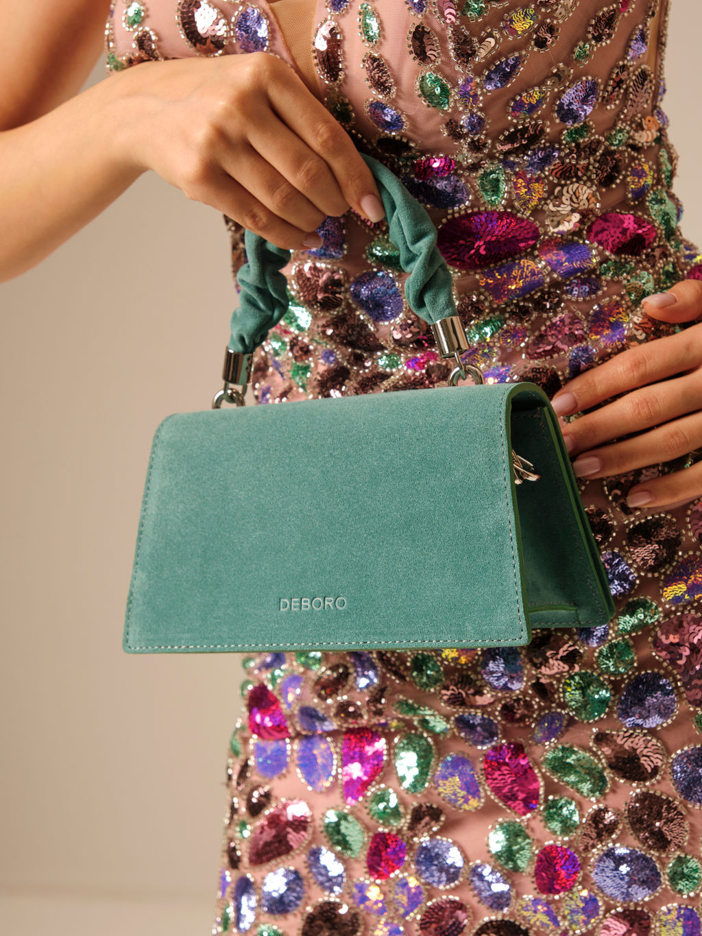 Сумка замшевая Deboro 30715 минт