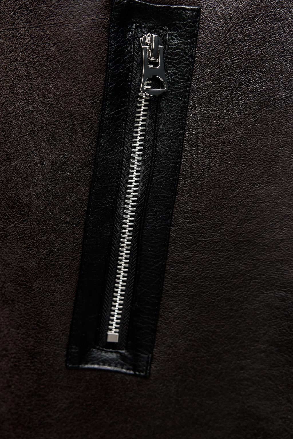 DOUBLE-FACED LONG JACKET - Zara фото 7