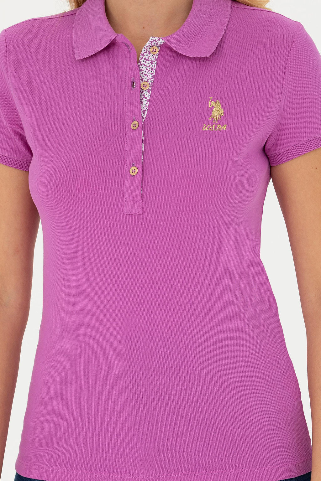 Женщина -фиолетовая базовая T -Fish Surprise Discount в корзине - U.s. polo assn фото 6