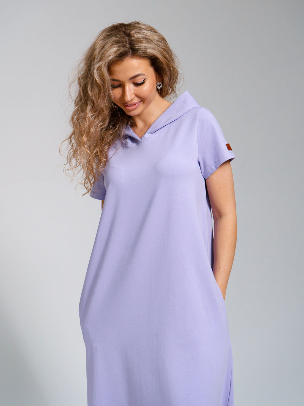 970 Платье-мантия "Лиловый"