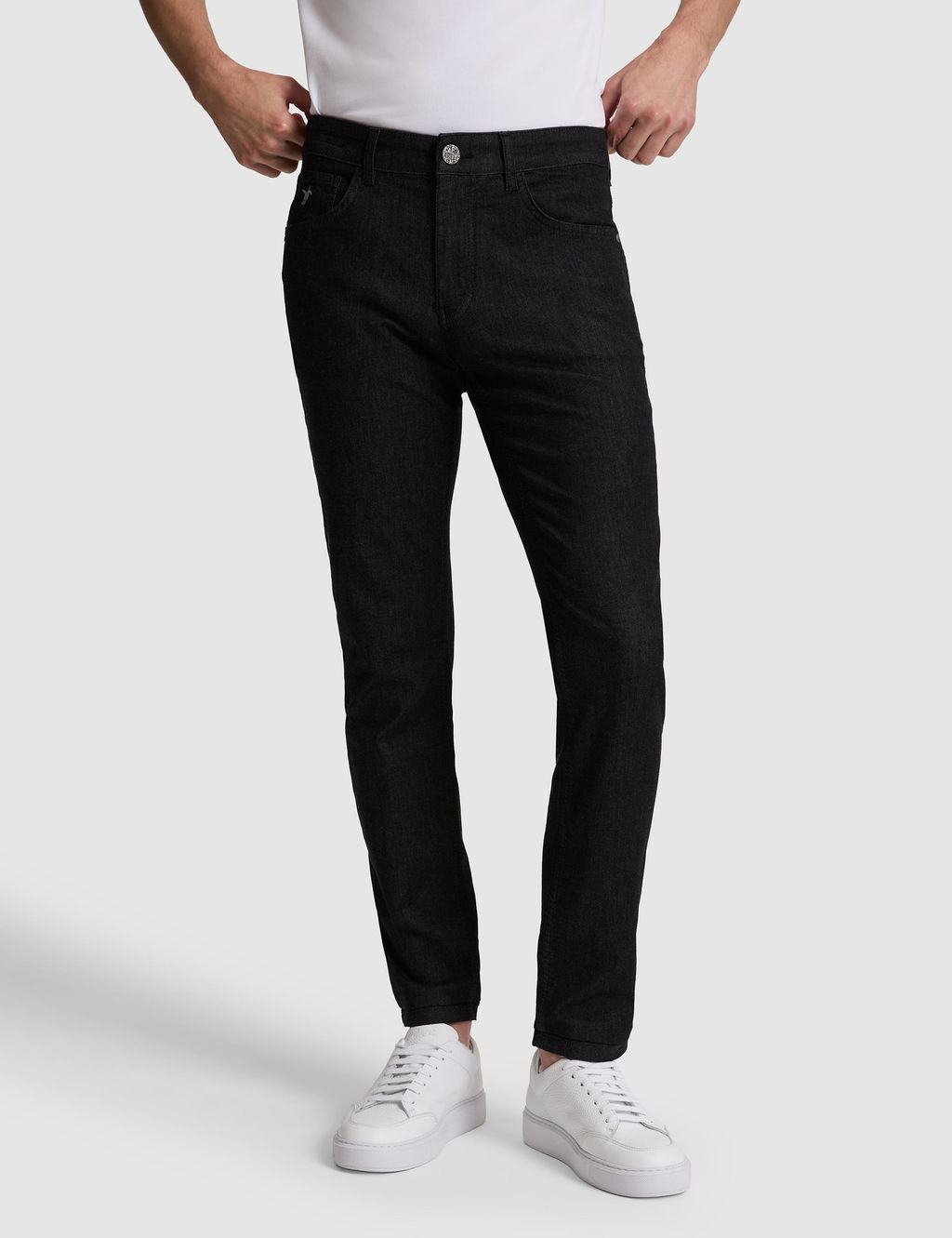 Antrasit Slim Fit Pamuk Kar___ml_ Jean Pantolon