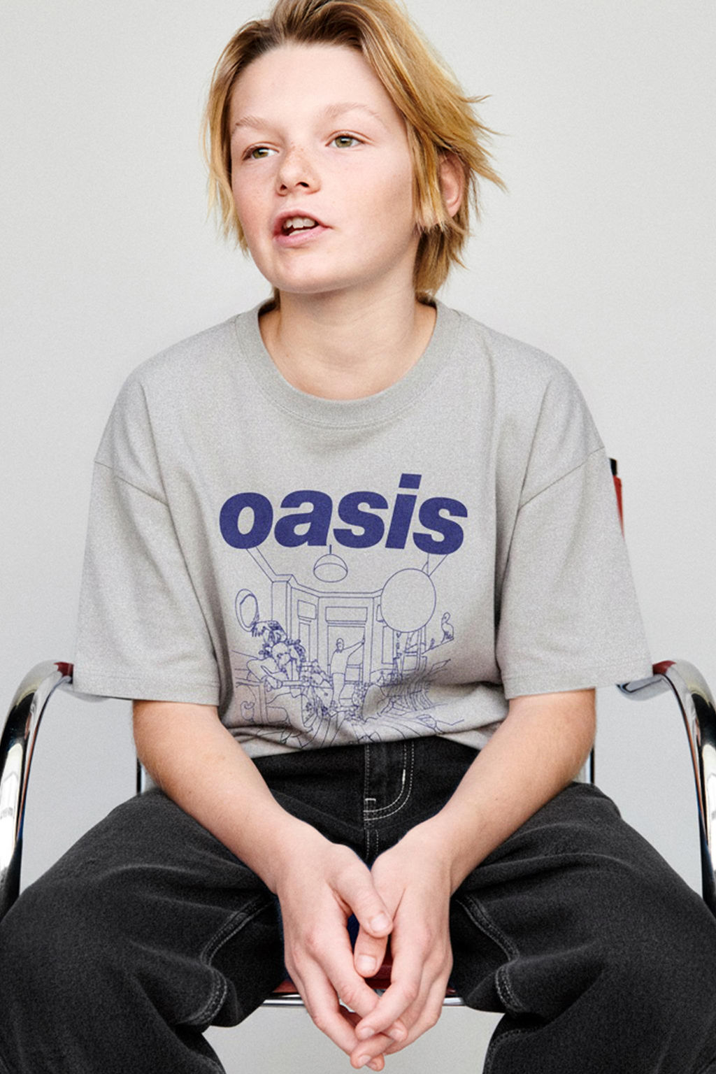 CAMISETA ESTAMPADO OASIS ® / Gris - Zara фото 5