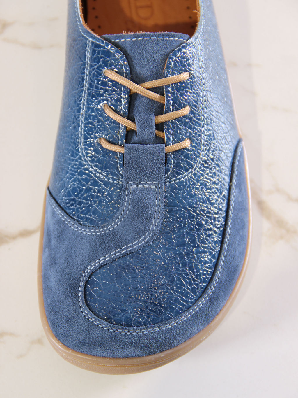 Кеды EDART 188.natabr.Синий наплак+синяя замша - Ed'art фото 2