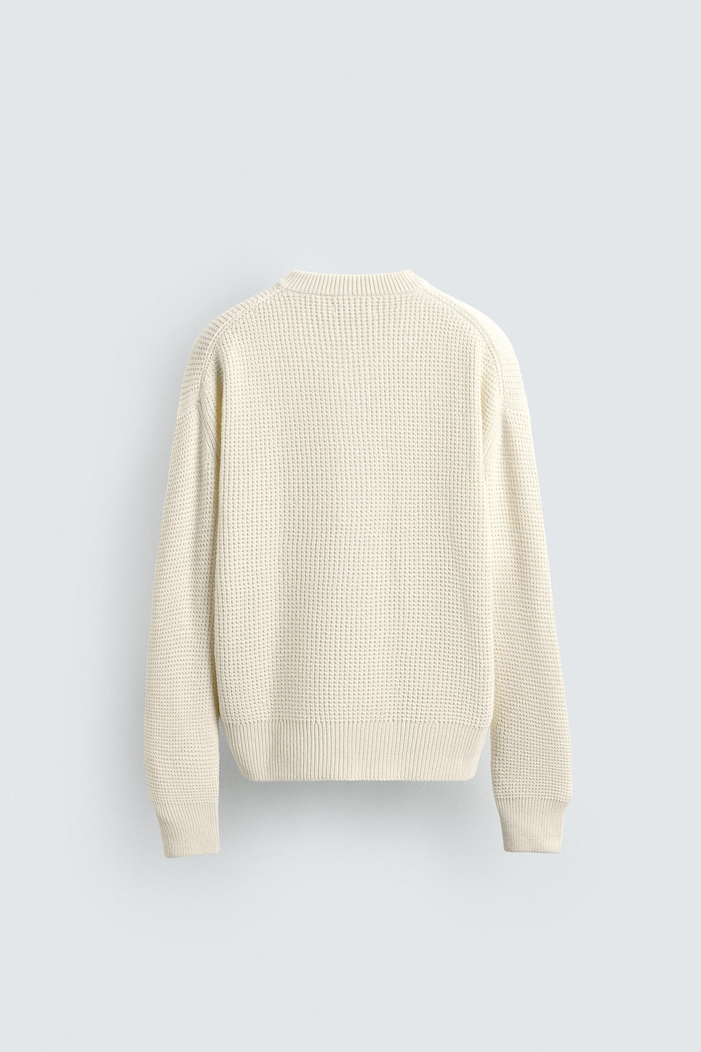 RELAXED FIT BUTTON-NECK SWEATER - Zara фото 8