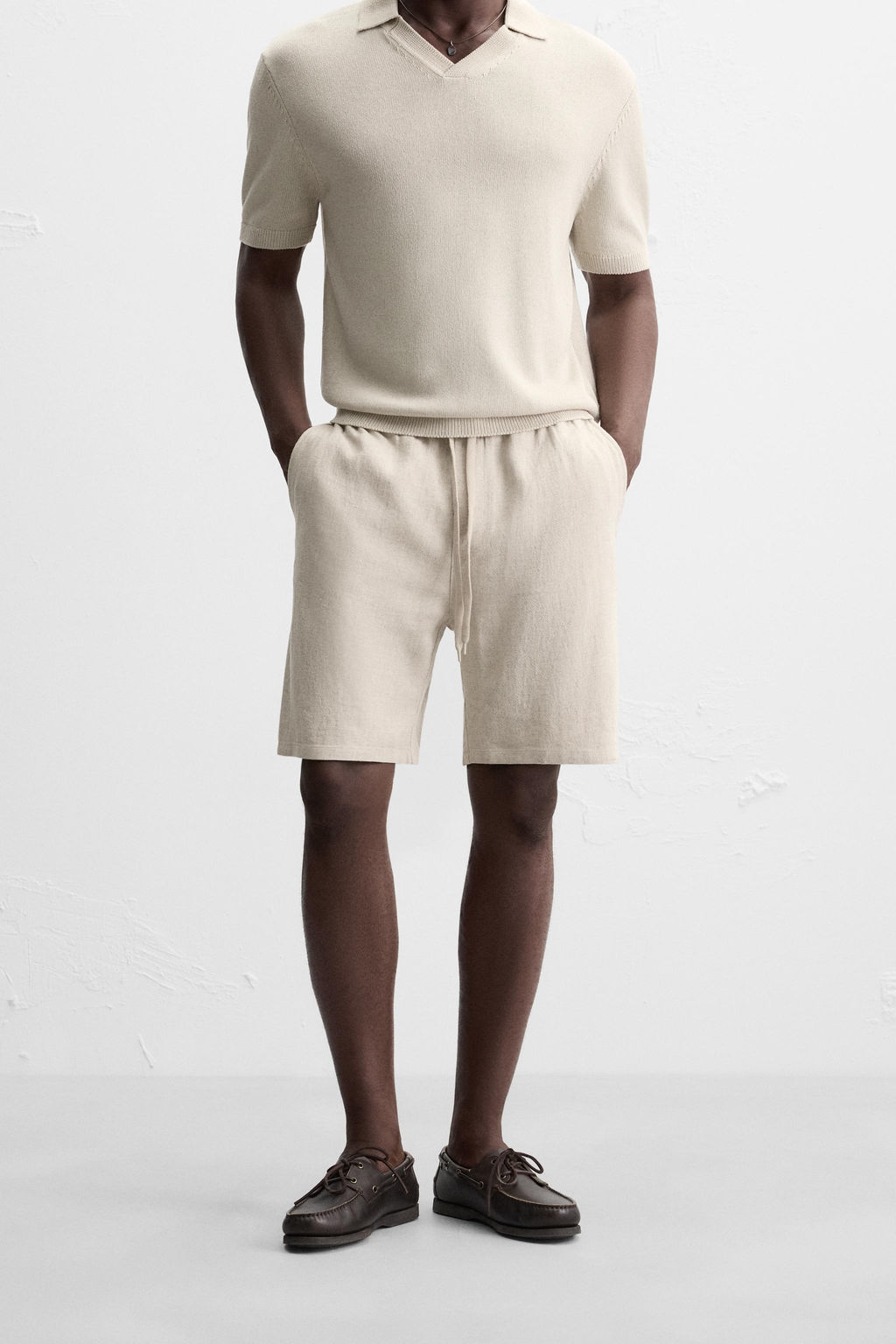 LINEN BLEND BERMUDA SHORTS - Zara фото 2