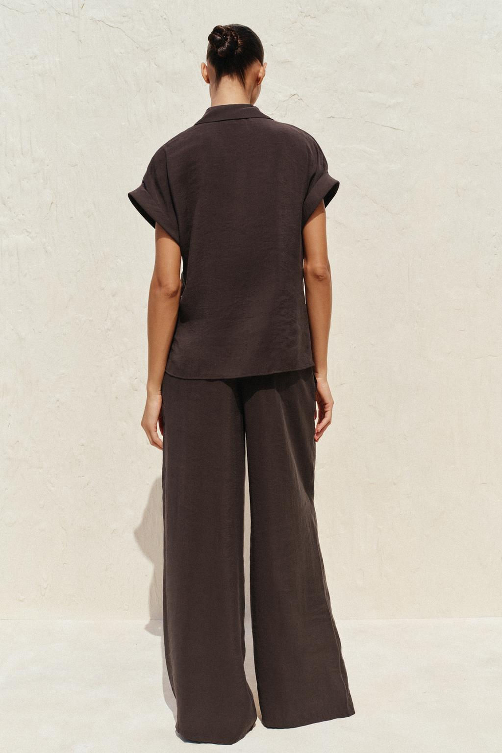 FRONT KNOT SHIRT - Zara фото 4