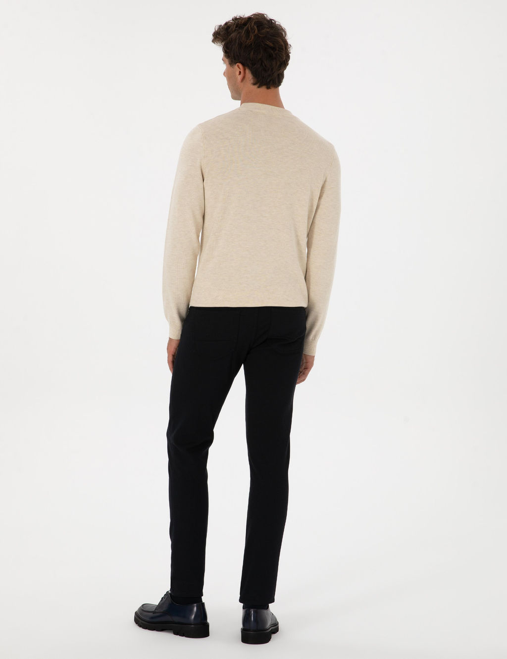 Lacivert Slim Fit Kanvas Pantolon - Pierre cardin фото 4