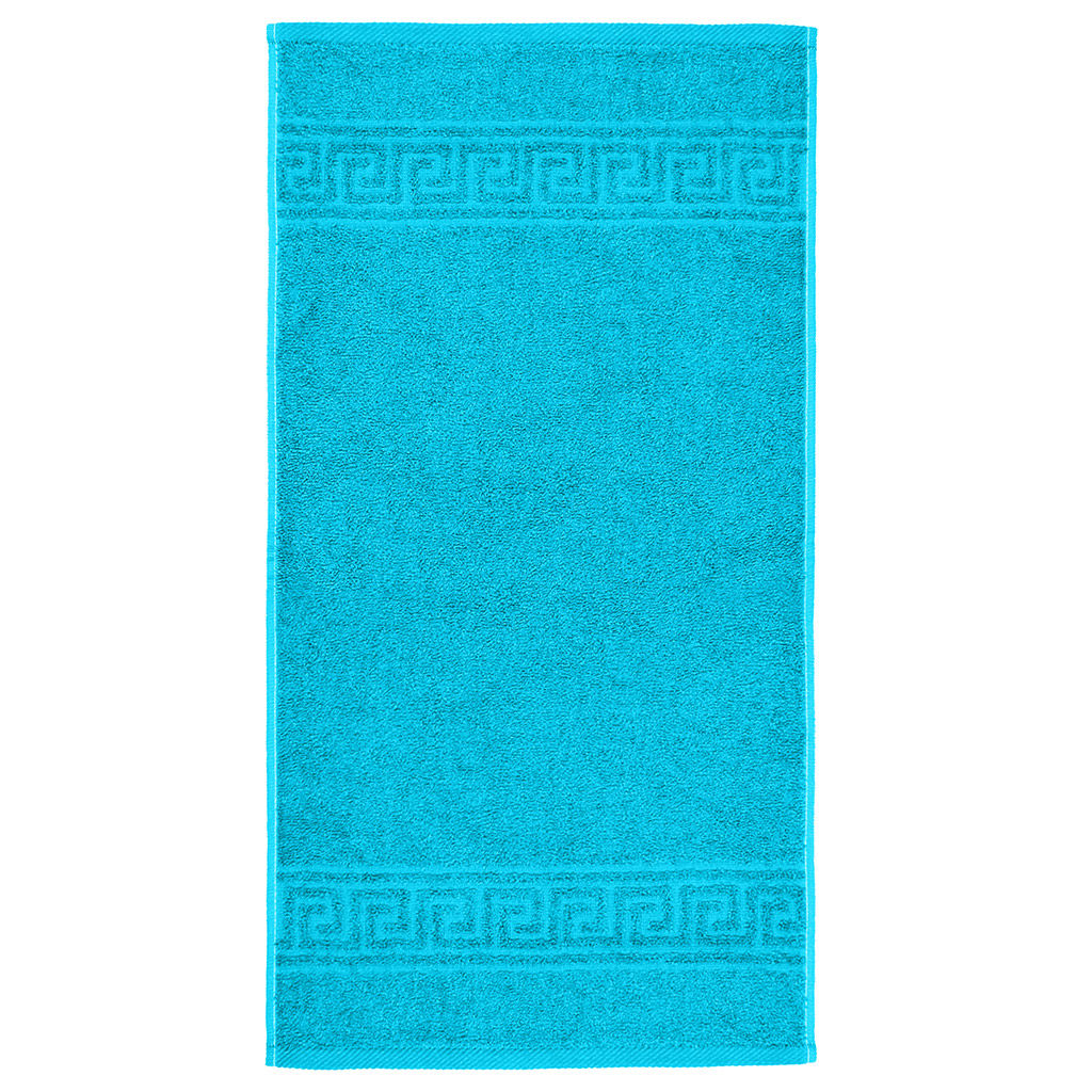 Полотенце махровое Греция 35х70см, гладкокрашенное, 350г/м2, морская волна (Россия)