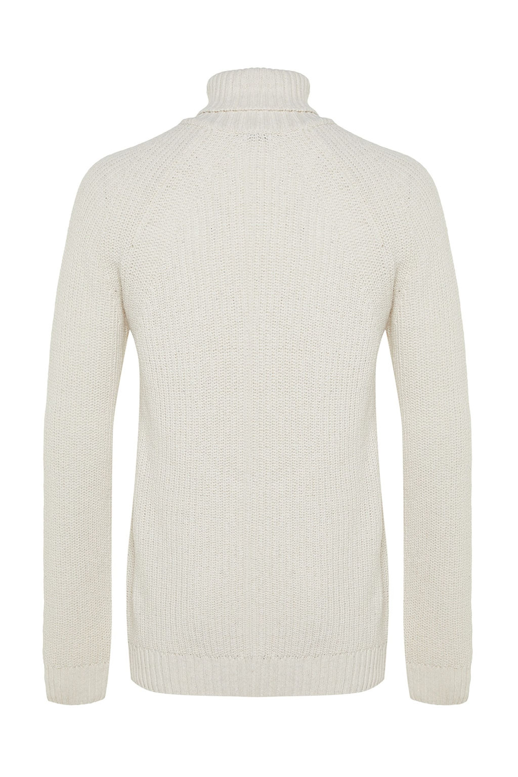 Trendyolmilla Man Ekru Slim Fit Yunlu Bal?kc? Yaka Reglan Kol Basic Triko Kazak TMNAW21KZ0404 фото 19