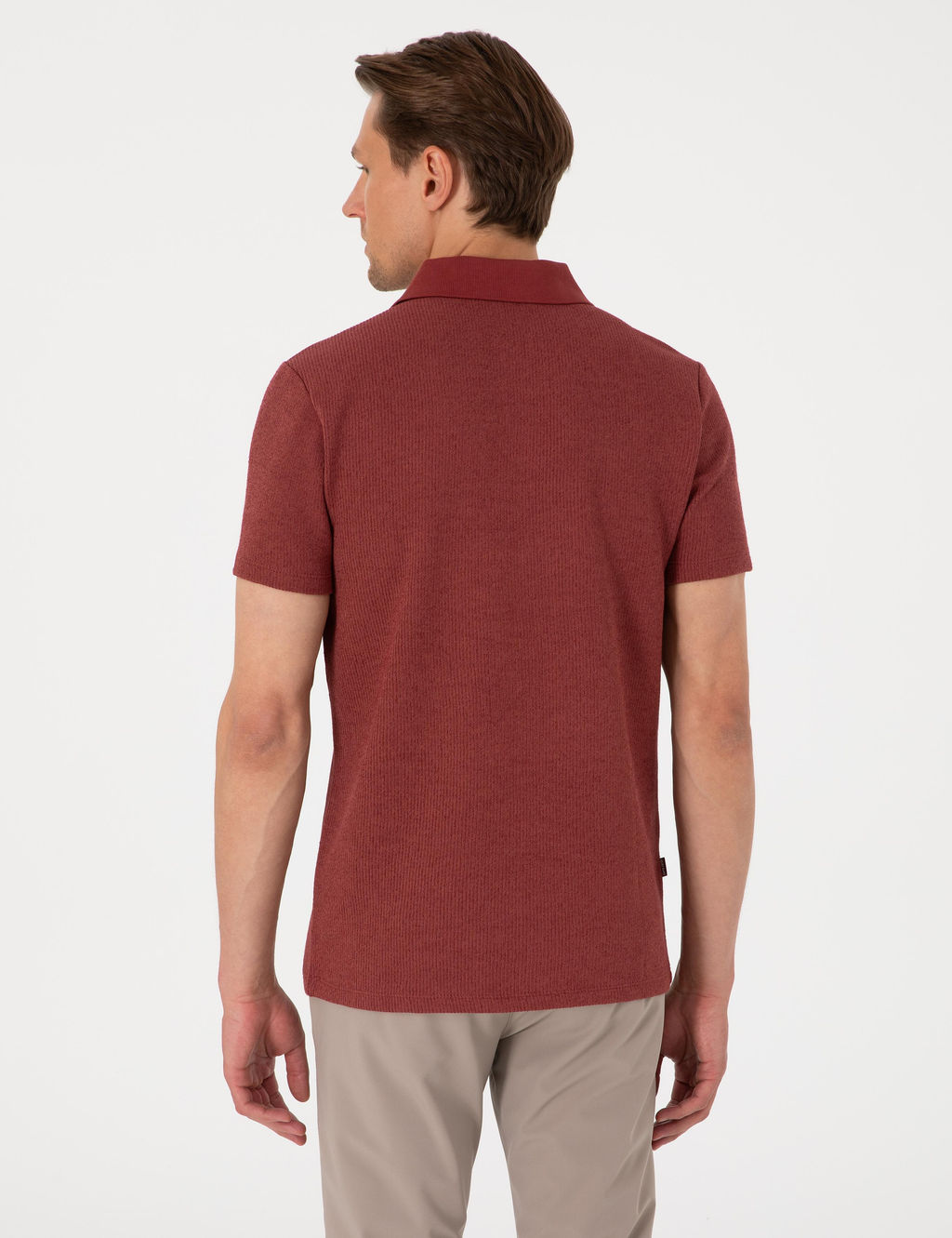 Nar Slim Fit _rme Dokulu Polo Yaka Ti__rt - Pierre cardin фото 5